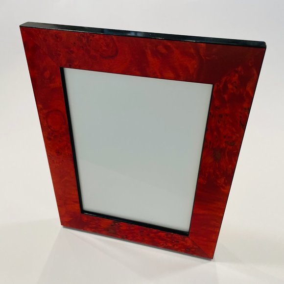 Tizo Made in Italy Composition Tortoise Picture Frame Stamp Gilt Embossed Verso - Picture 1 of 9